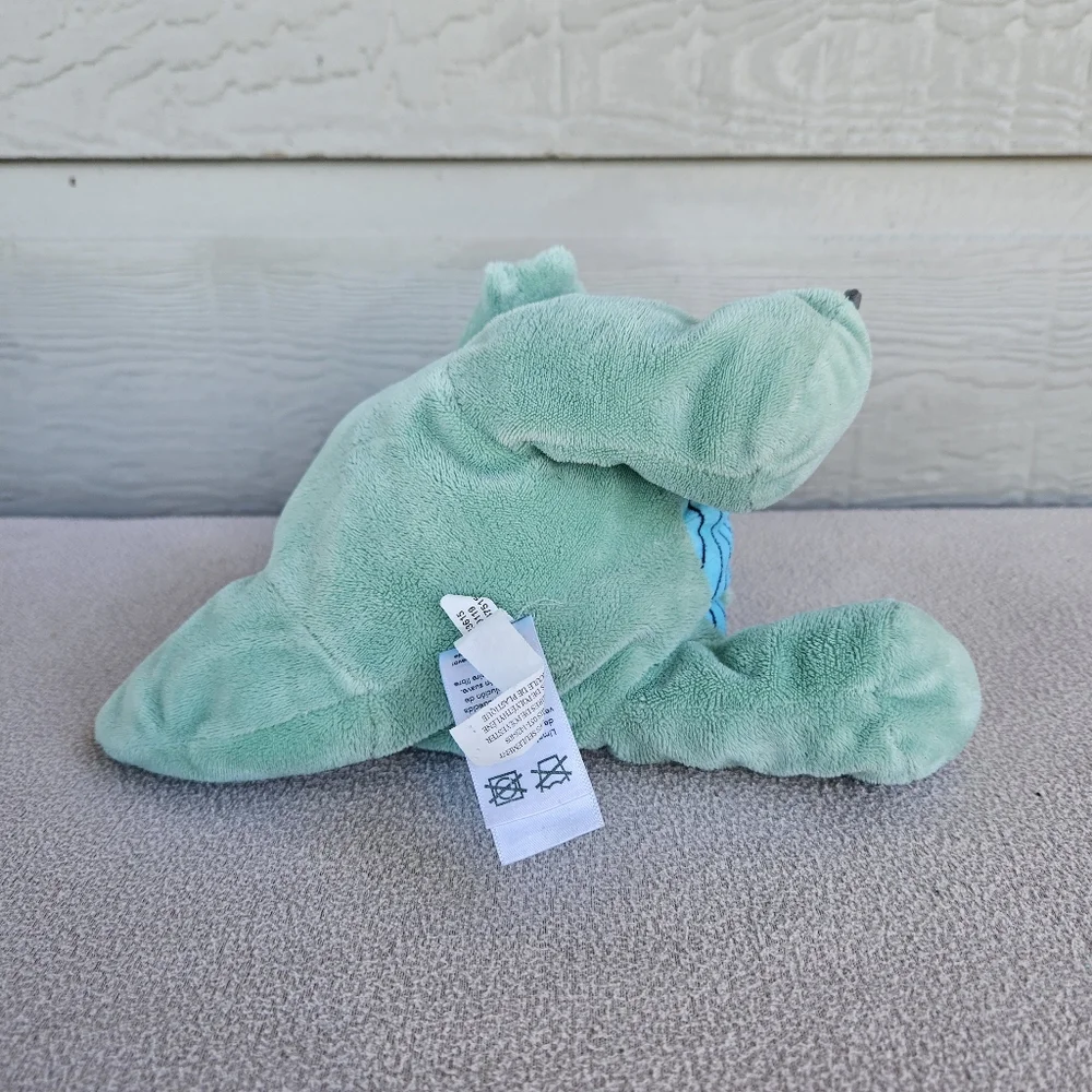 Carters Just One You Green Dinosaur Plush Rattle 8